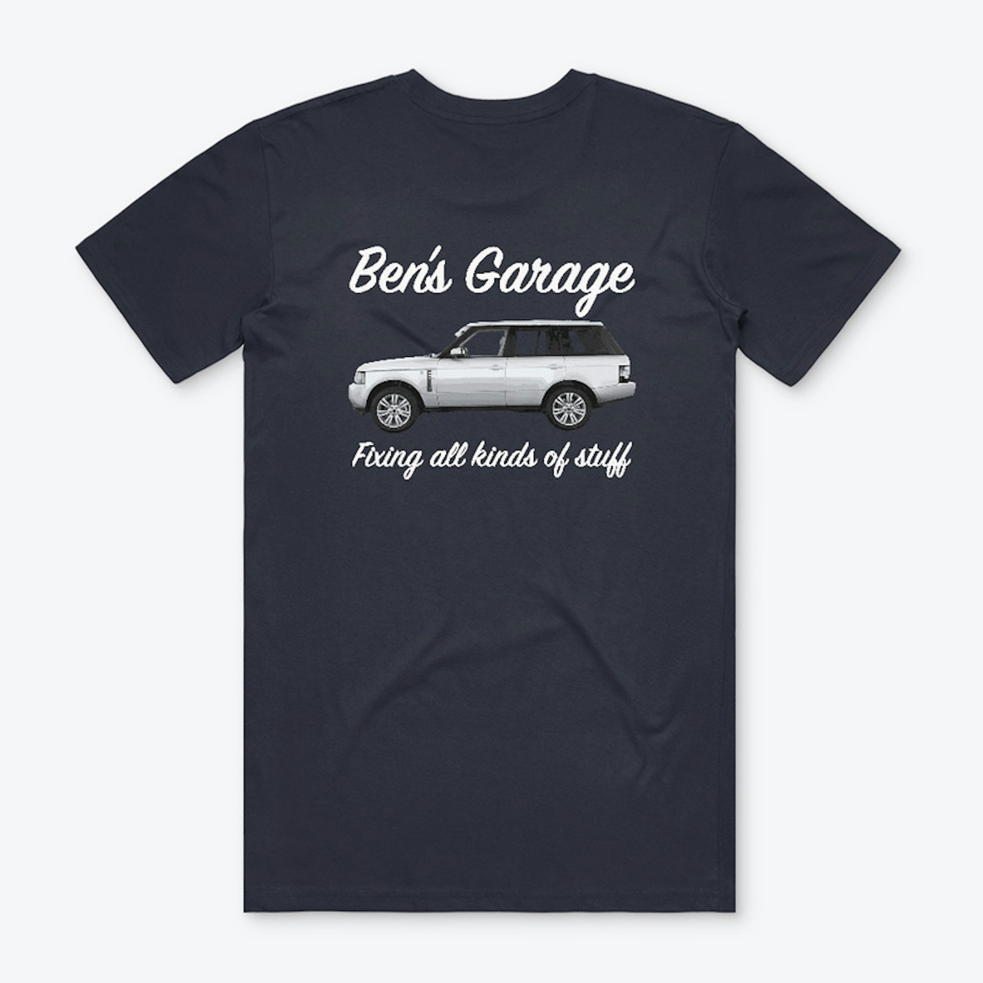 Ben's Garage Range Rover T shirt.