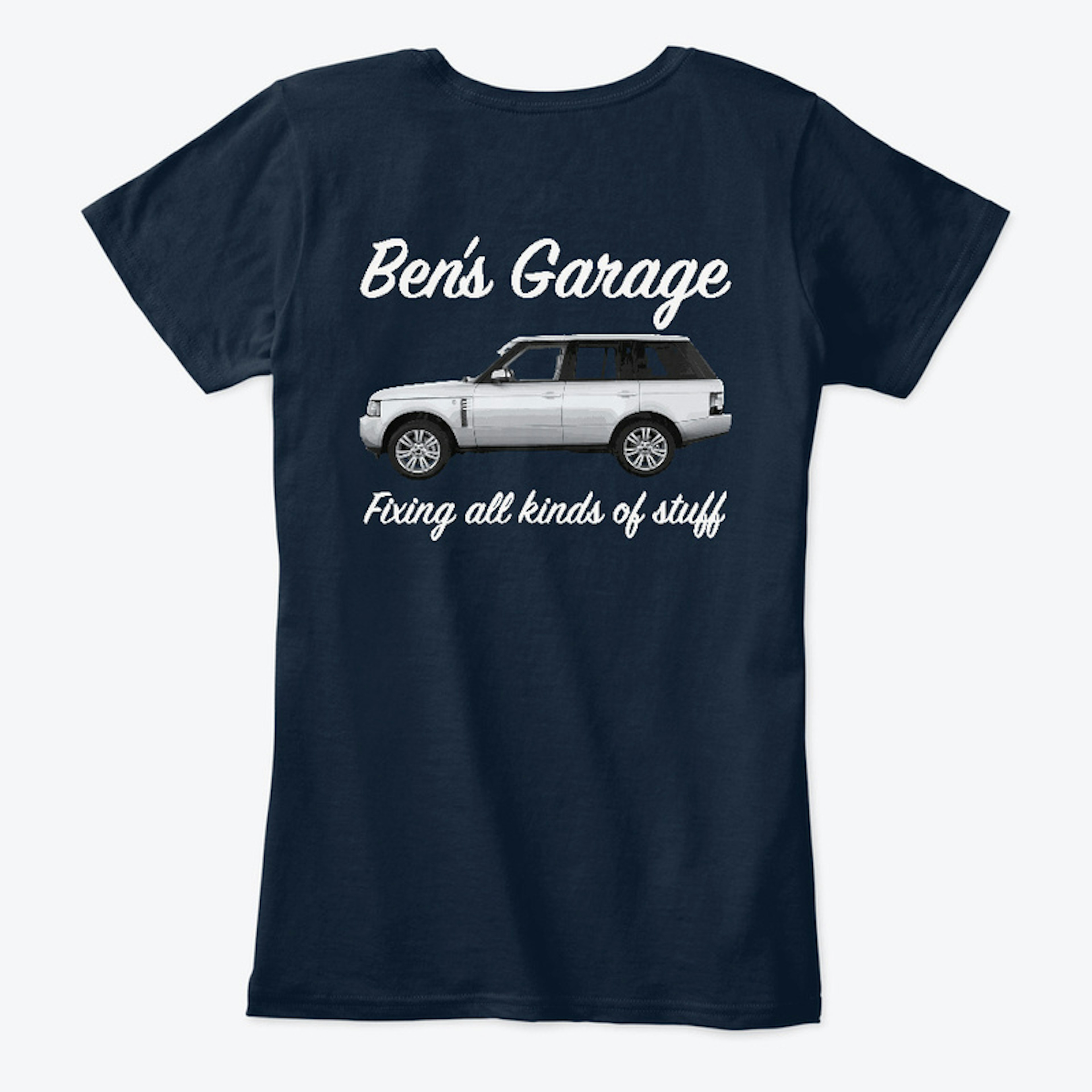 Ben's Garage Range Rover T shirt.